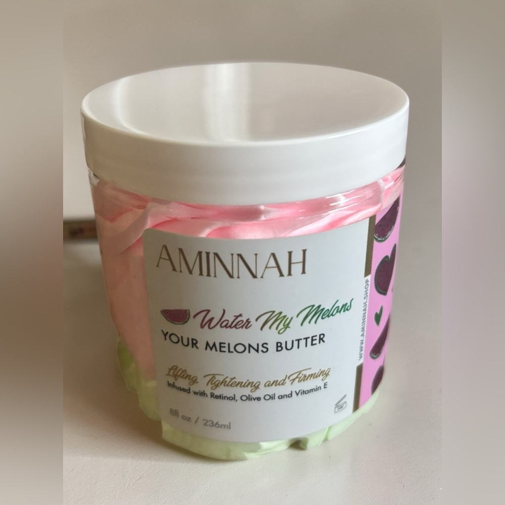 AMINNAH Water My Melons Butter - Pink & Light Green Body Butter